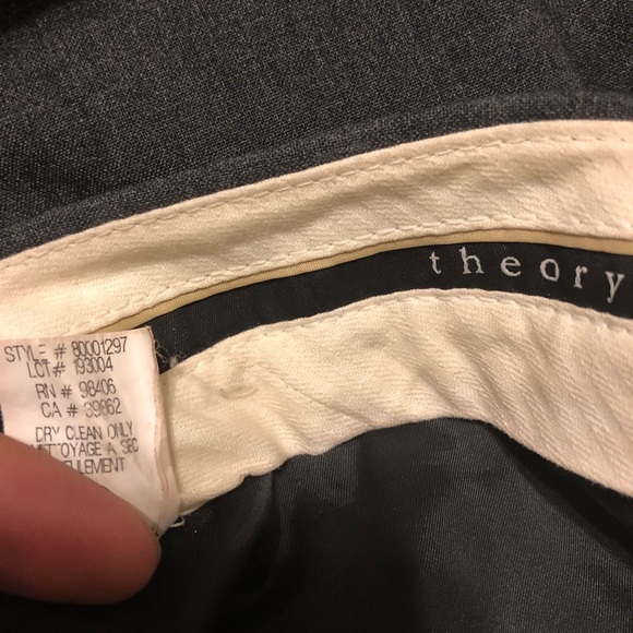 THEORY Gray Wide Leg Trousers - Picture 8 of 8